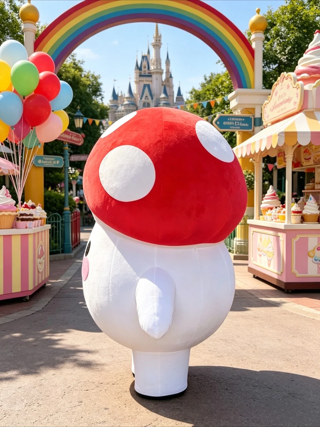 Inflatable Mushroom Mascot Cos - Event Party review and price