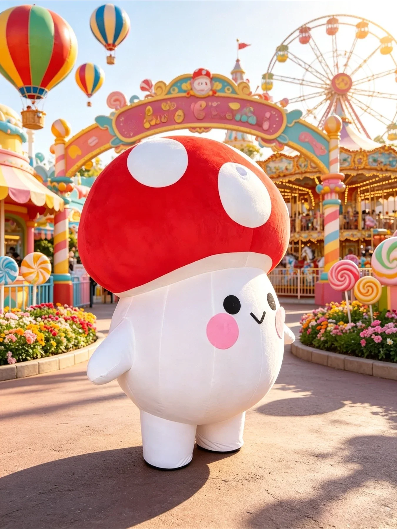 Inflatable Mushroom Mascot Cos - Event Party review and price