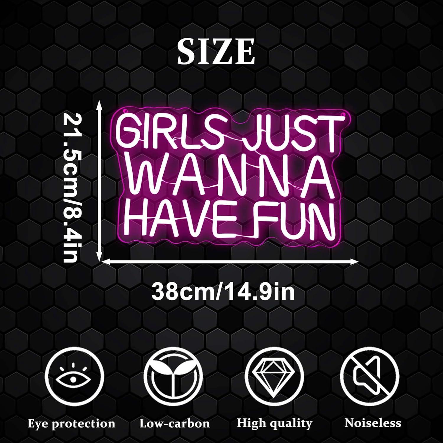 Girls Just Wanna Have Fun Neon - Neon Sign Party review and price