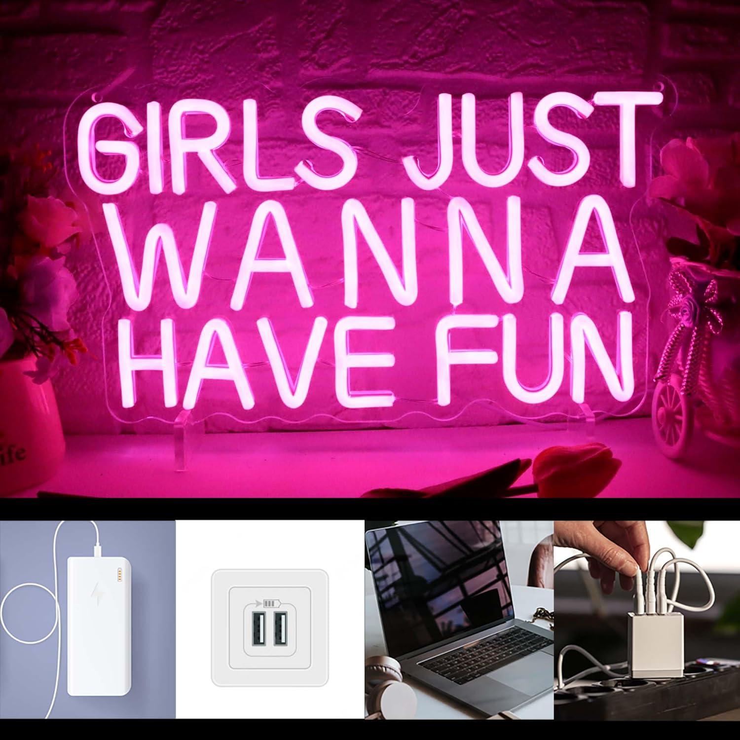 Girls Just Wanna Have Fun Neon - Neon Sign Party review and price