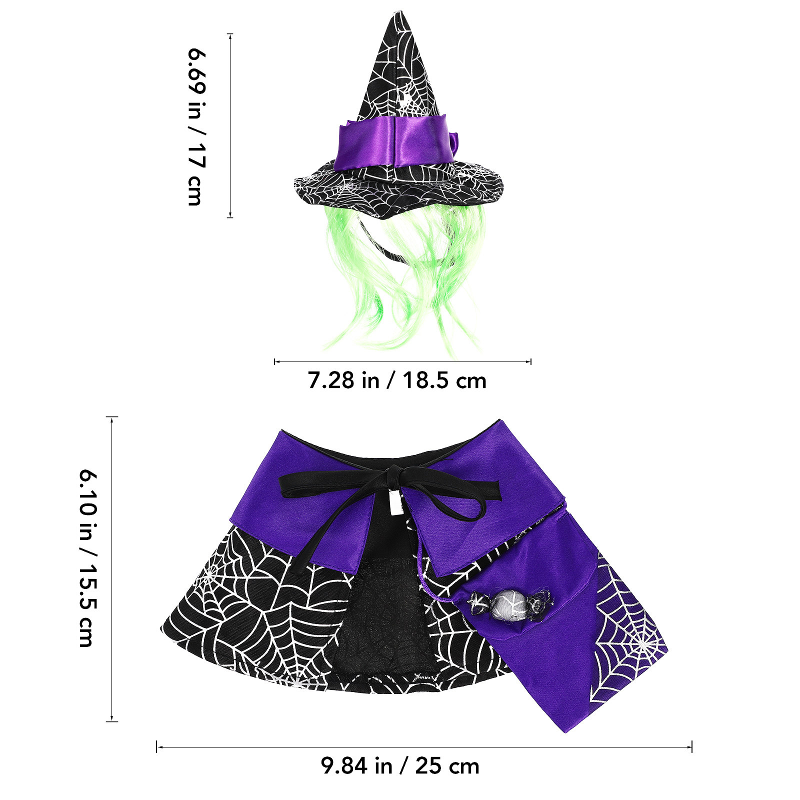 1Set Halloween Cat Costume Cat - Party Hat Cone review and price