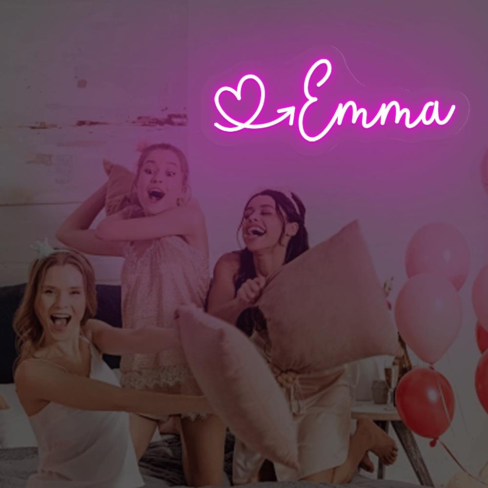 Custom Neon Sign with Text&Hea - Neon Sign Party review and price