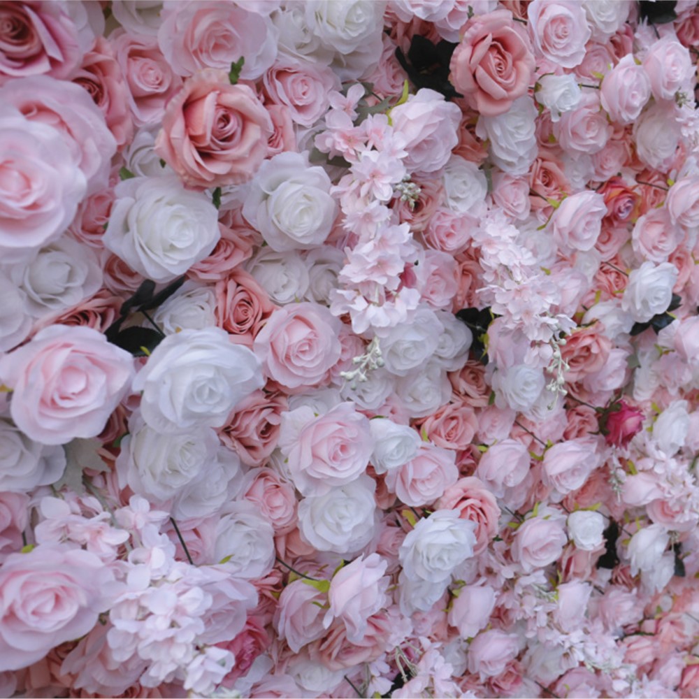 Uflower 5D Pink White Rose Clo - Flower Wall Panel review and price