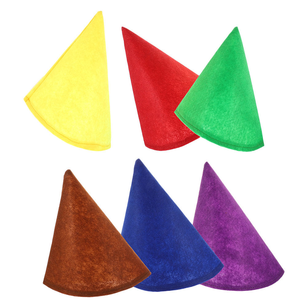 6Pcs Playful Felt Cone Hats Gn - Party Hat Cone review and price