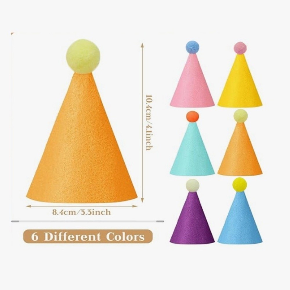 6/12/24Pcs Cute Pet Party Hat  - Party Hat Cone review and price
